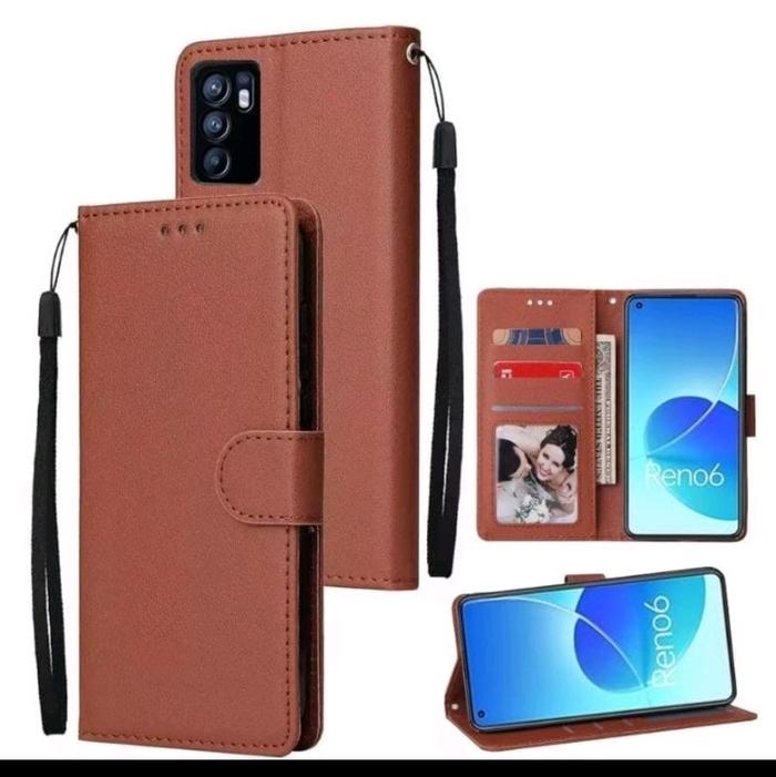 Flip Case Dompet For  Oppo Reno 4/ Reno 4F/ Reno 4Pro