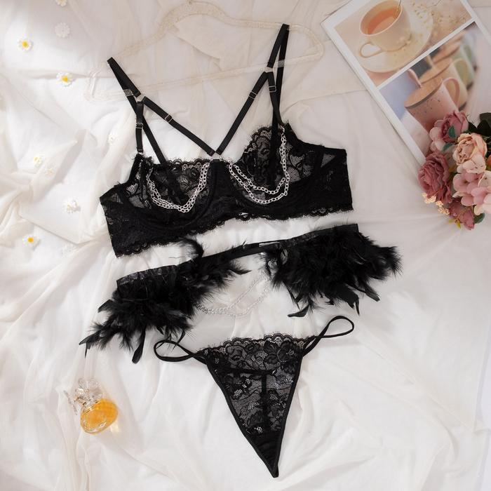 N seksi bra set lingerie bra berkawat bikini seksi hot