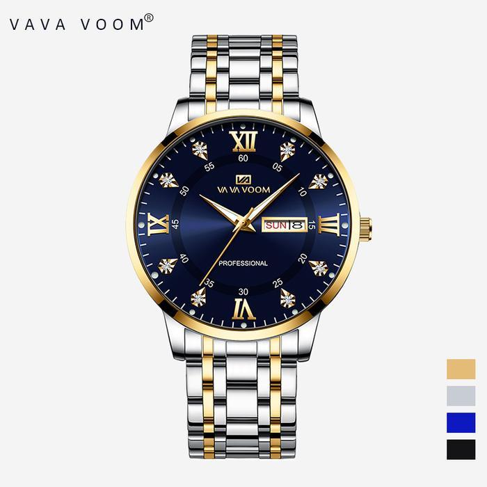 Jam tangan Pria VAVA VOOM 2461 40mm Bisnis Garansi Ori water proof