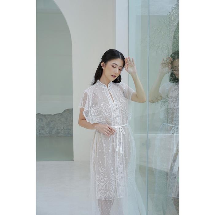 Safitiri Aura Label - Tabita Dress Tulle Dot Elegan