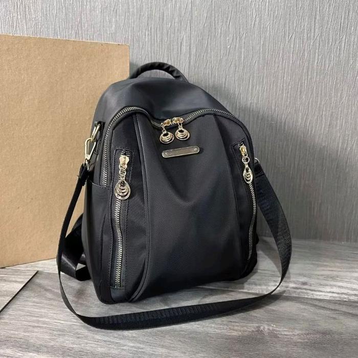 Upik - Tas Ransel Wanita Gendong Bahan colli Polister Anti Air Ada Tali Pendek Nya Backpack Sekolah 