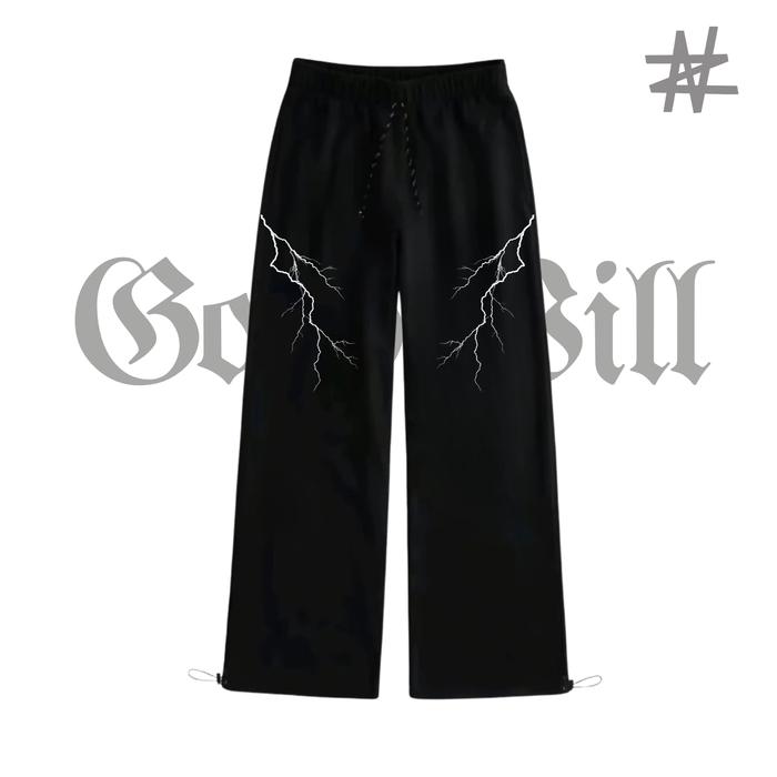 Goodwill.Z&N Celana Panjang Hitam Pria Wanita Celana Sweatpants Baggy Loose fit Misty Baggy Lose Pan