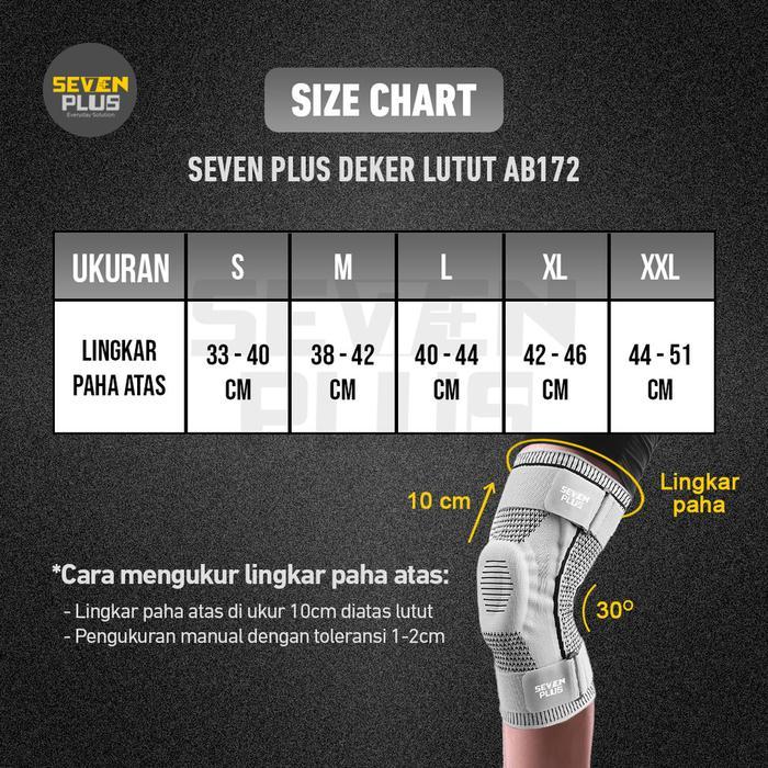 SevenPlus Deker Lutut Khusus Osteoarthritis / Nyeri Lutut Lansia AB172 / Pelindung sendi lutut knee 