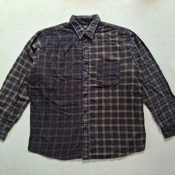 KEMEJA FLANNEL UNIQLO MULTICOLOR ORIGINAL 100%