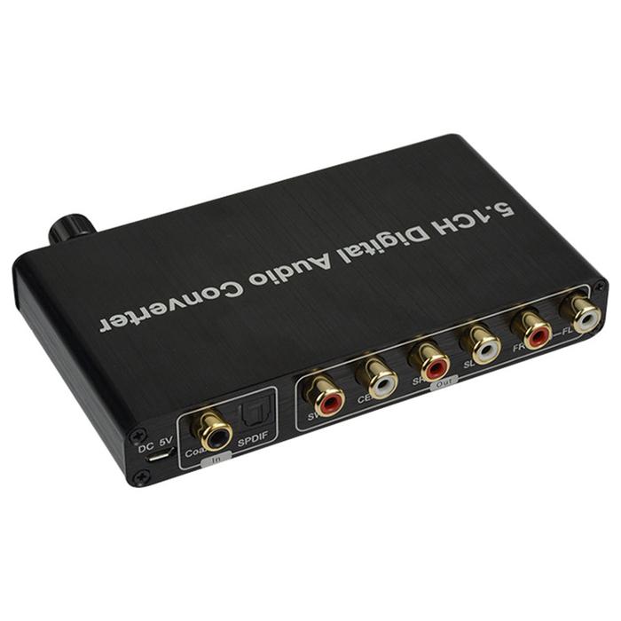 5.1CH DAC Converter Audio Decoder Digital Optical Coaxial Toslink to RCA 3.5Mm Jack Support for DOLB