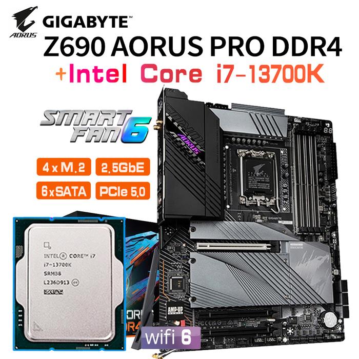 LGA 1700 Motherboard + Intel Core i7 13700K CPU Suit GIGABYTE Z690