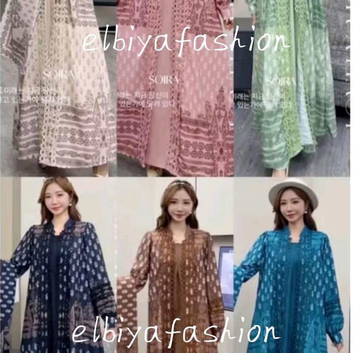 Gamis Dress By Soira Set Hijab Original Import Muslim Pesta