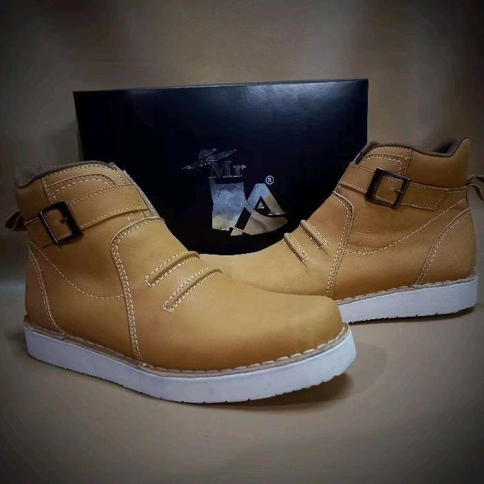 Mr.LA 39-43 6003Z Series - Sepatu Boot kulit