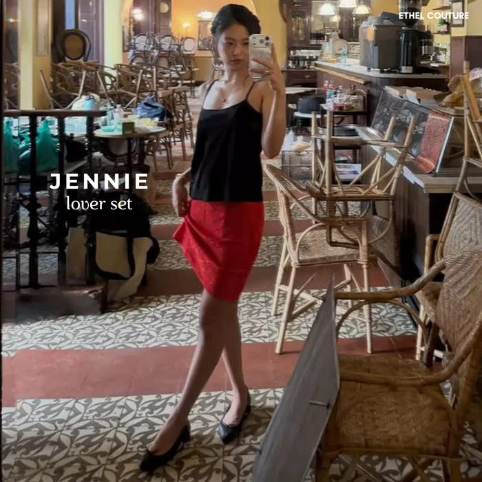 ETHEL COUTURE - Jennie Lover Set / setelan pakaian wanita atasan bawahan cantik lucu elegan formal s