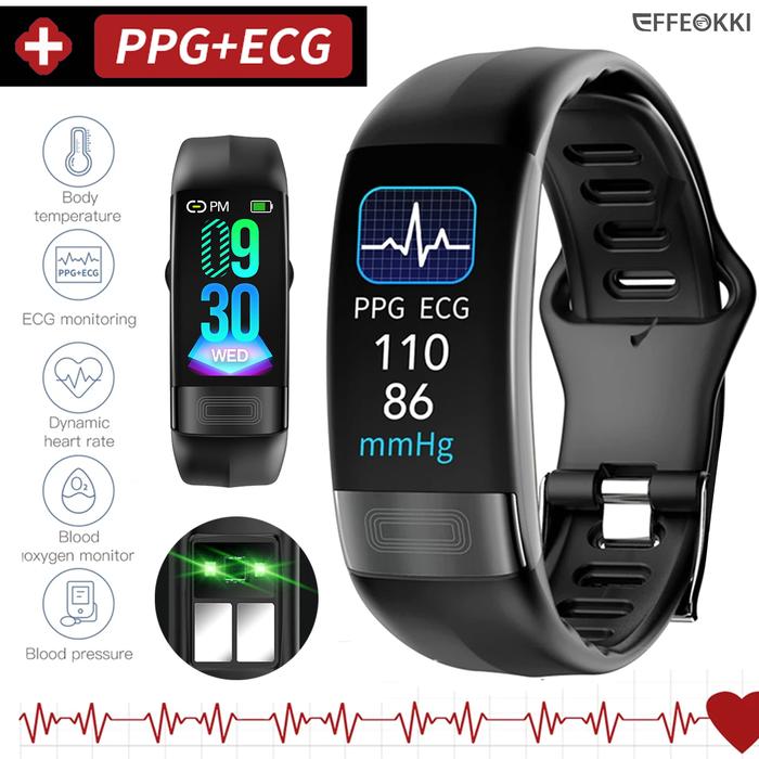 2023 EKG PPG Spo2 Smart Bracelet Watch Medical Health ECC Fitness