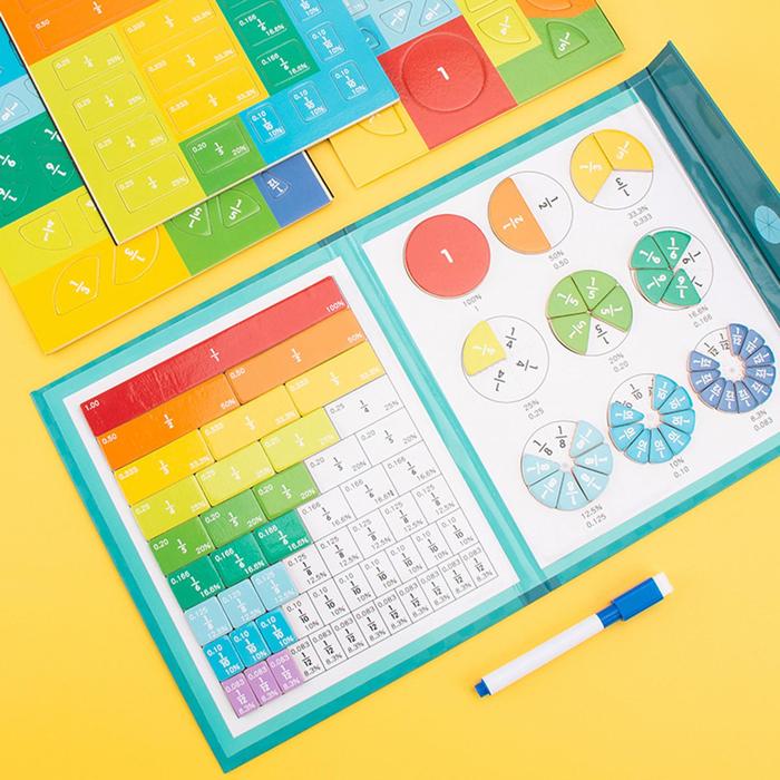 Mainan Montessori Anak-anak Dinosaurus Magnetik Buku Aritmatika