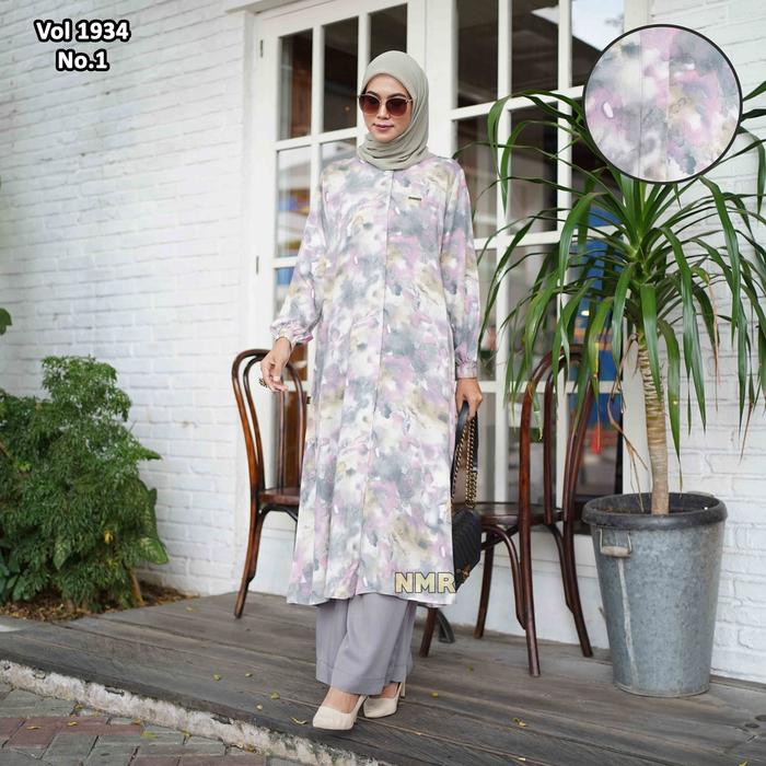 Terbaik Nmr Setelan Kulot Tunik Rayon Viesta Vol 1934-1