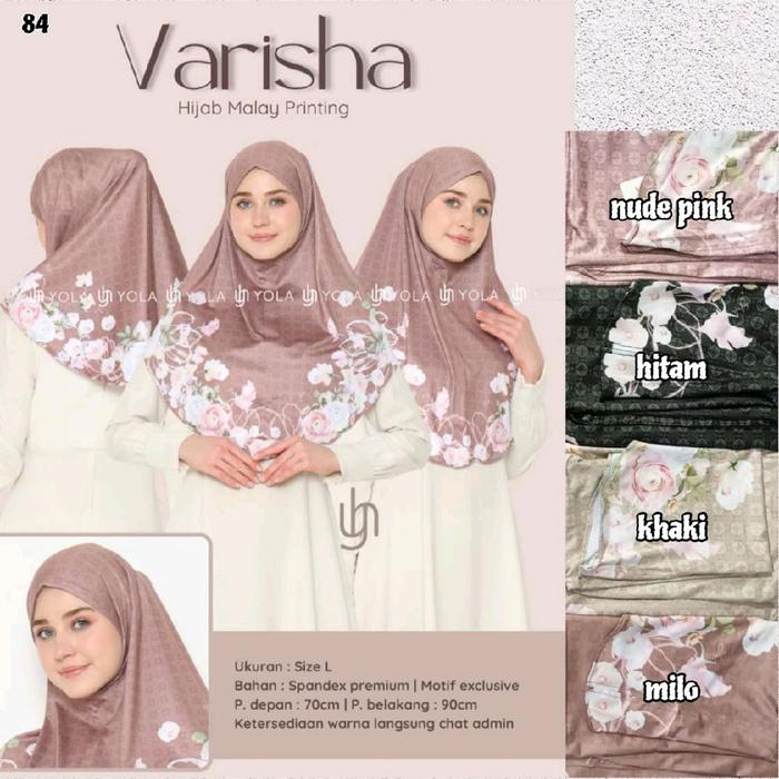 hijab instan varisha malay motif printing yola | hijab varisha malay motif | yola hijab