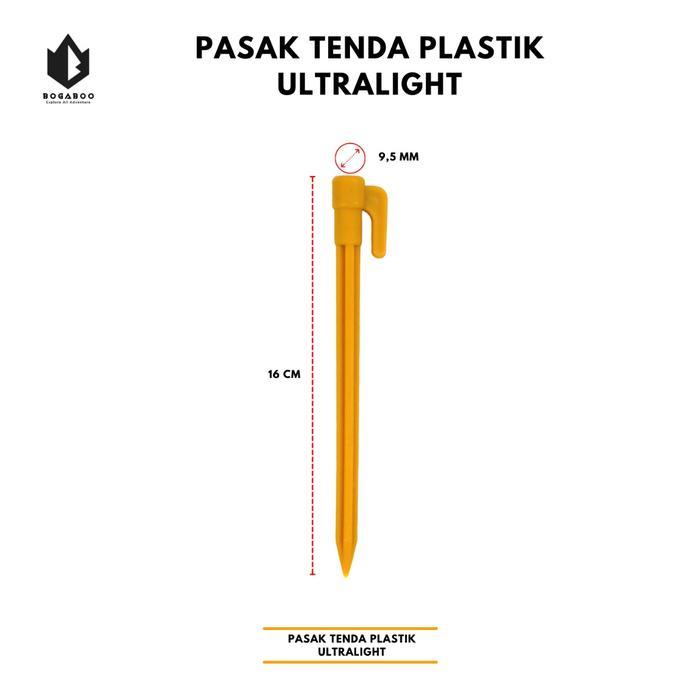 Eiger - Pasak tenda plastik - pasak tenda ultralight 10 PCS - pasak ringan