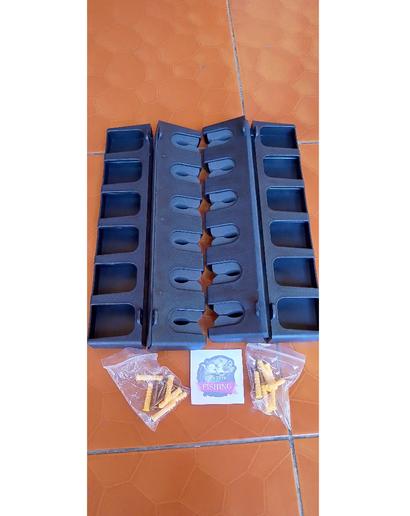 Rak Pancing Dinding Busa Eva Plastik Murah isi 6