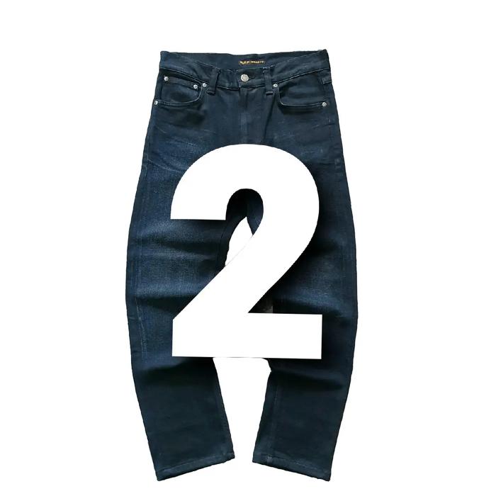 Celana Jeans Laki-Laki atau Perempuan, Disesuaikan dengan Ukuran Pembeli, Kondisi Sesuai dengan Ulas