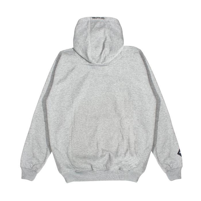 Troy Company Hoodie Misty Old Skool - Jaket Hoodie Pria Abu Misty KHD 2830