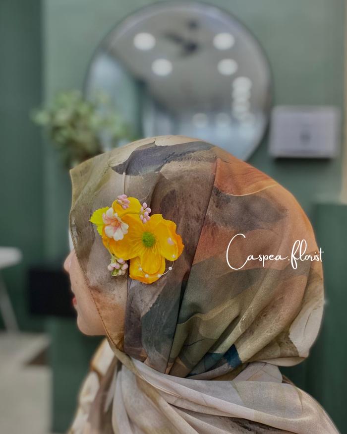 headpiece bunga | bros bunga | jepit bunga | bunga wisuda | bros wisuda