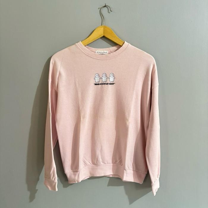 Crewneck Black Sugar Soft Pink