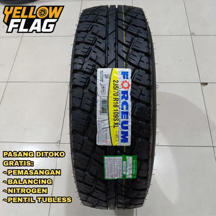 BAN MOBIL SEMI OFFROAD RING 16 FORCEUM AT/Z 235 70 R16 TUBLES untuk Xtrail, Captiva, Rush, Terios