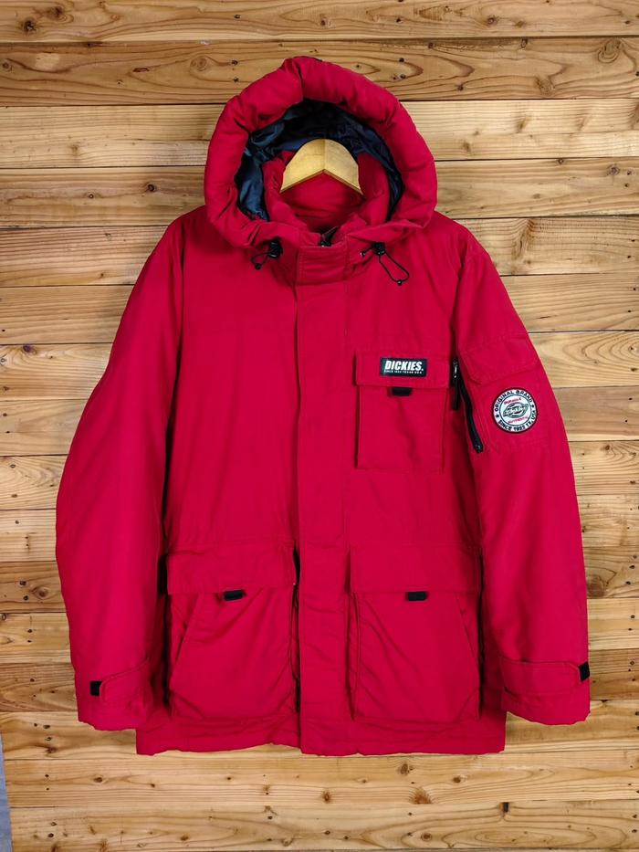 DICKIES MOUNTAIN PARKA PUFFER PADDED JACKET SIZE ON TAG LARGE, LD 122