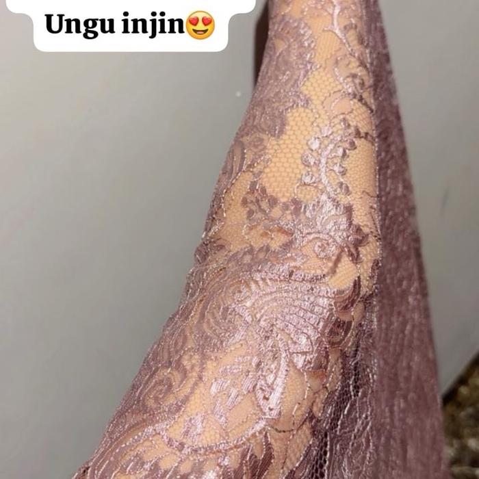 New Kain Glossy Motif Bunga Keong