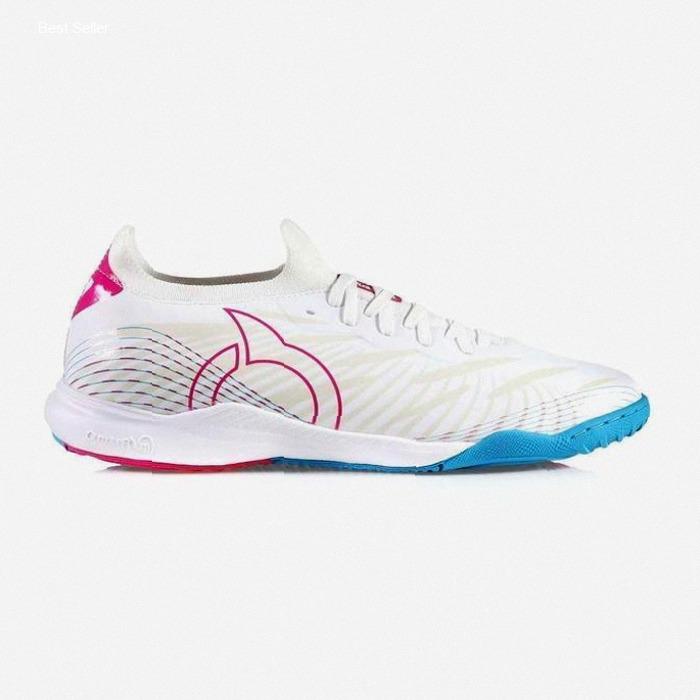 PROMO SPESIAL SEPATU FUTSAL ORTUSEIGHT CATALYST LIBERTE V2 IN WHITE ULTRA CYAN | Kekinian