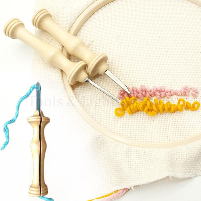 2/3pcs Embroidery Monks Cloth Knitting Punch Threader Needle Sewing