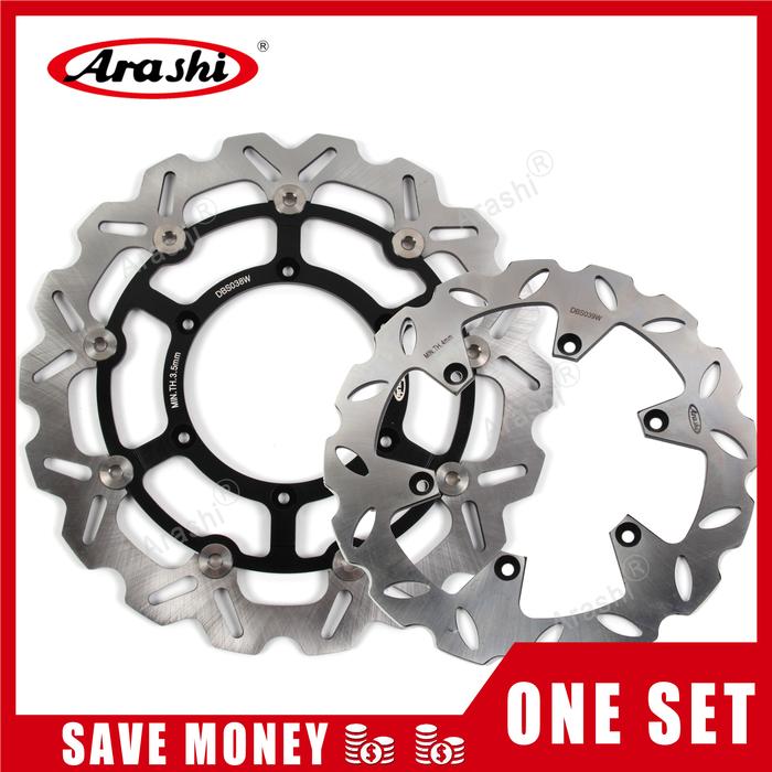 Arashi 1 Set DRZ 400 SM CNC Full Floating Front Rear Brake Disc Rotor