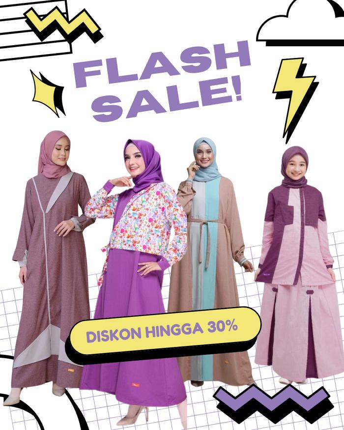 Promo Spesial Gamis Nibras Diskon 30% | Koleksi Gamis Muslimah Tampil Anggun & Percaya Diri Setiap H