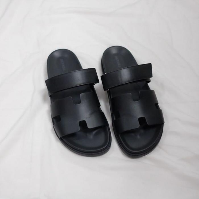 BNIB Hermes Men Sandal Chypre Black