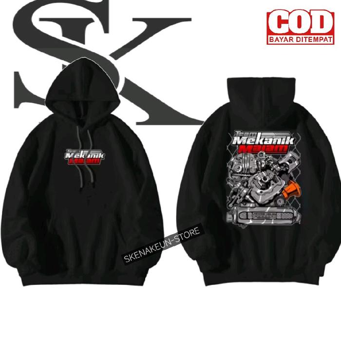 HOODIE JUMPER MEKANIK MALAM TERBARU SWEATER JAKET MEKANIK MALAM