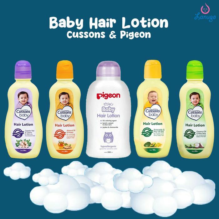 Pigeon Cussons Baby Hair Lotion / Lotion Rambut Bayi / 50ml + 50ml / 100ml + 100 ml / Hair Lotion Ba