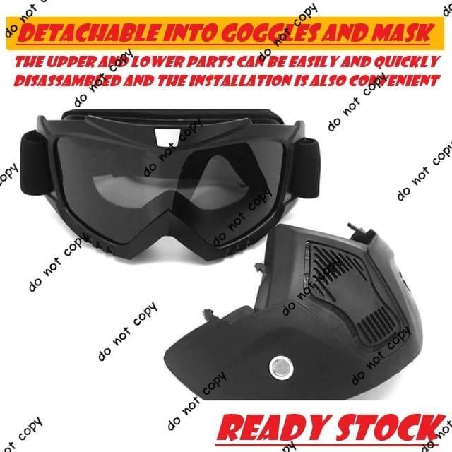 Google Mask Helm Masker Kaca Mata Motor Goggles Trail Cross