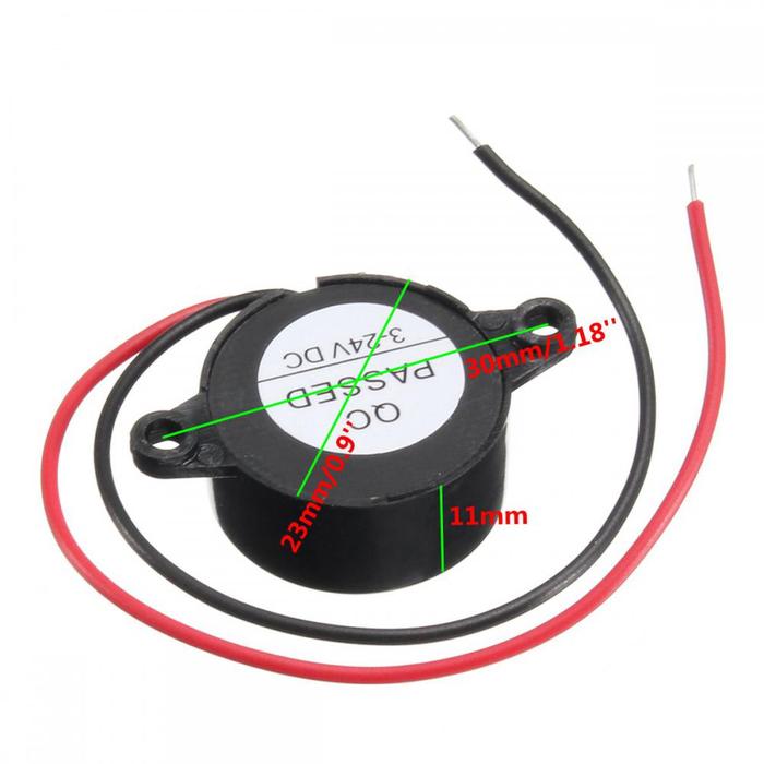 Durable Piezo Electronic Buzzer Beep Dc 3-24v Buzzer Electromagnetic