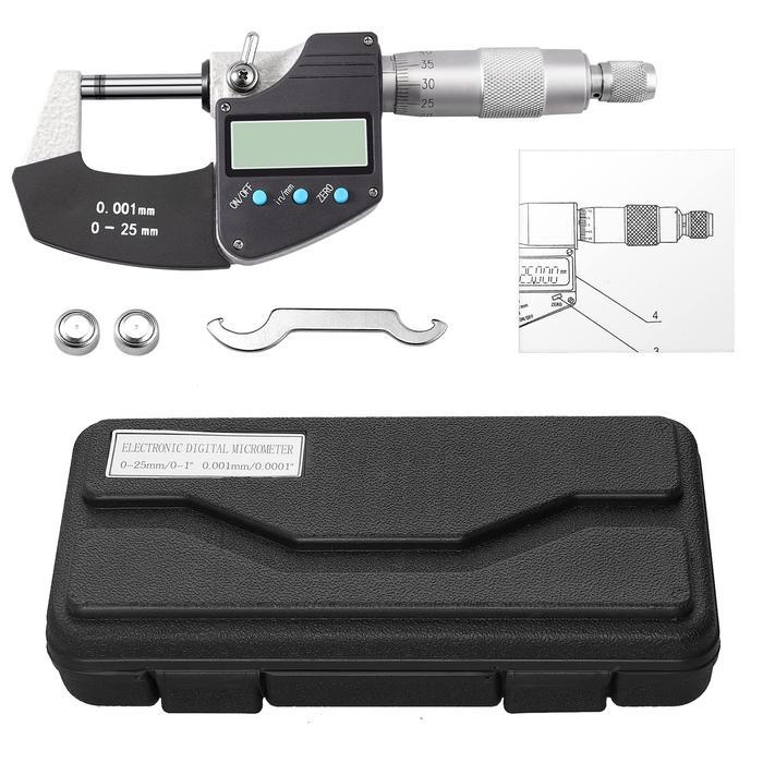 Digital Micrometer 0.001mm Syntek 0-25mm Thickness Outside Micro