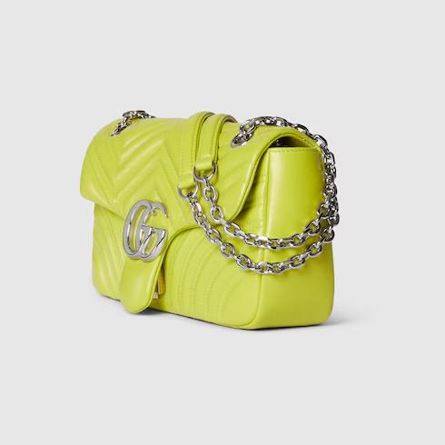 Tas messenger,Tas Premium Wanita,GG Marmont medium shoulder bag,green