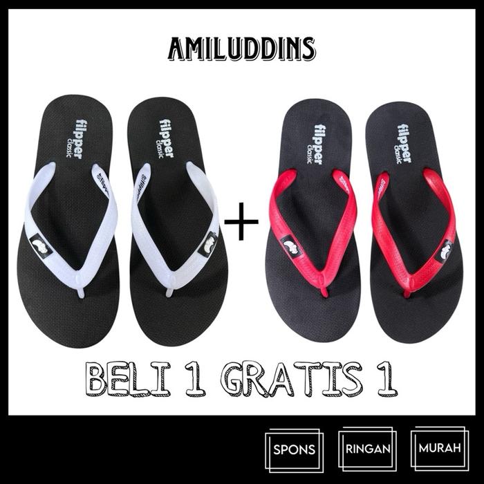 BELI 1 GRATIS 1 - FILPER CLASSIC 33/42 SANDAL DISTRO SPONS PRIA WANITA BUKAN FIPPER BUKAN SWALLOW - 