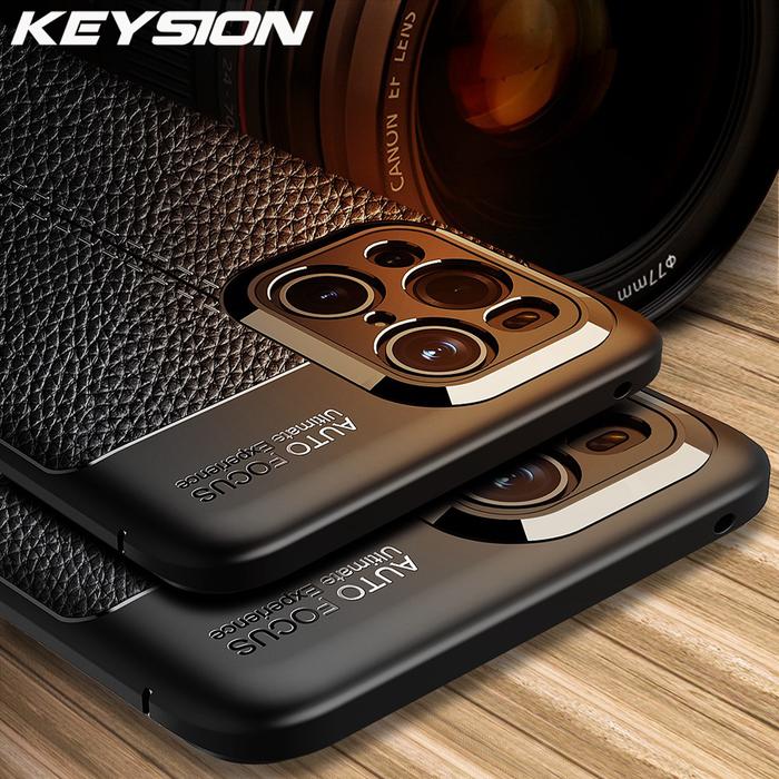KEYSION Shockproof Case for OPPO Find X3 Pro 5G luxury leather