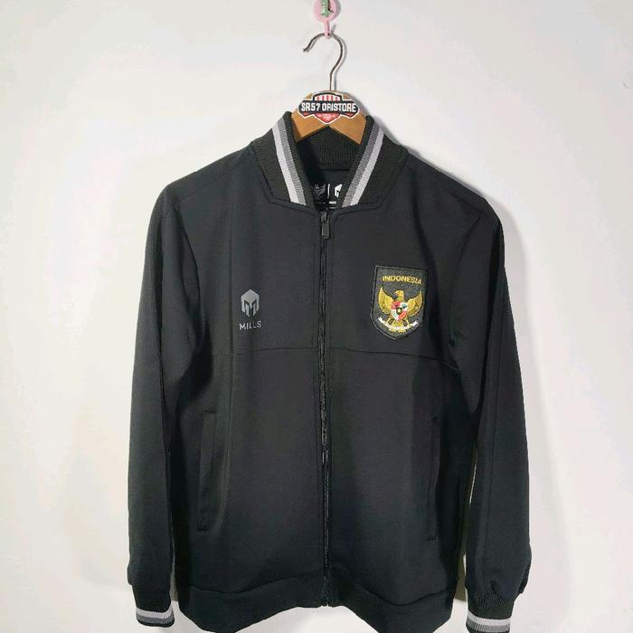 Jacket Tracktop Mills Timnas Indonesia Black