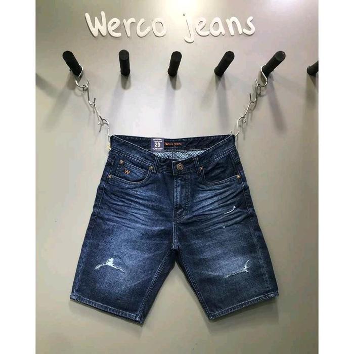 celana jeans pendek werco original terlaris/celana jeans pendek werco masa kni/celana jeans pendek w