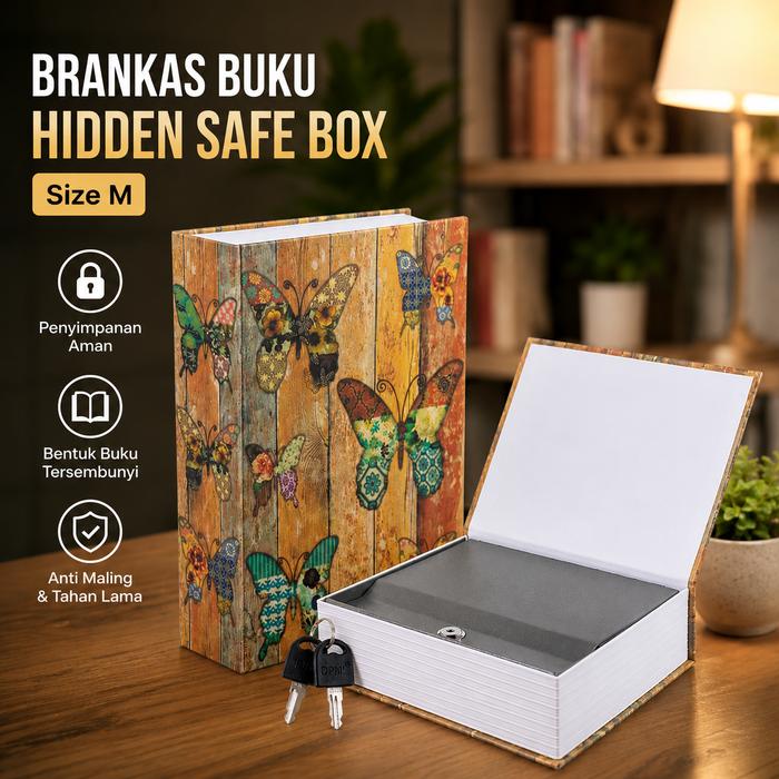 Mutiaramall - Brankas Buku Rahasia | Hidden Safe Box | Kotak Penyimpanan Kunci