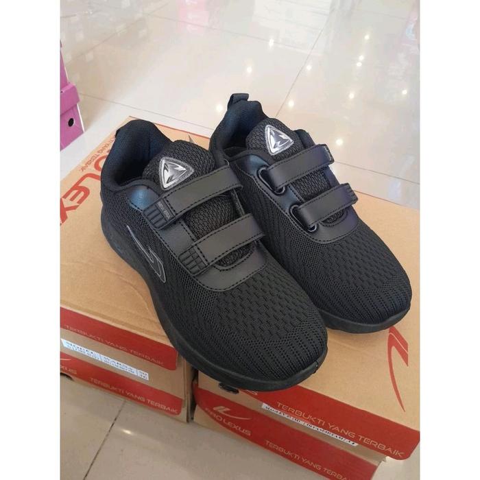 New Era Sepatu Sekolah Perekat Hitam Putih Prolexus Alisa Atlanta Celine Material Premium Tahan Huja