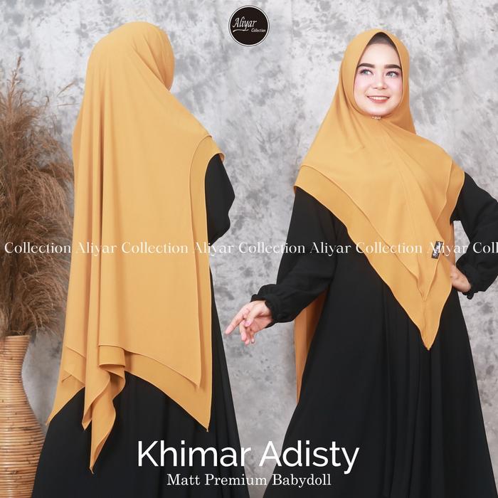 terlaris khimar syar'i adisty  original aliyar by awliya hijab /aliyar collection cerutty babydoll j