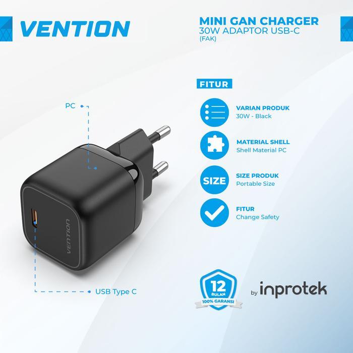 Vention Adaptor Kepala Charger Fast Charging Android Power Adapter