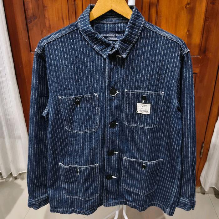 hickory chore jaket blue water urban garment