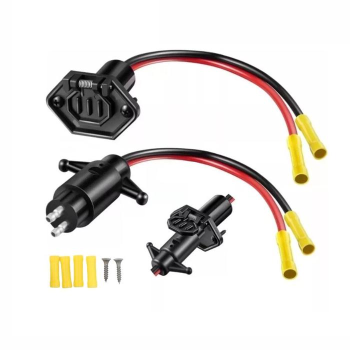8AWG Female Socket Female Socket Plug Connector Socket Trolling Motor Waterproof 12V New Practical T