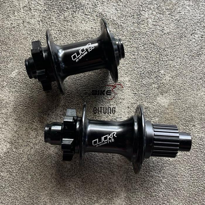 NAUTILUS CLICKR Hub Freehub 32 / 32H Micro spline Shimano 12 speed Non Boost Disc Brake 6 bolt - Bla
