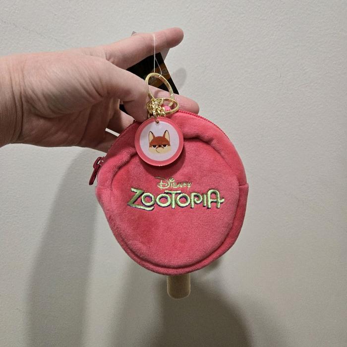 Aksesoris Pouch Serbaguna Tas Pink Penyimpanan Gantungan Kunci Bag Charm Keychain Original Disney Zo