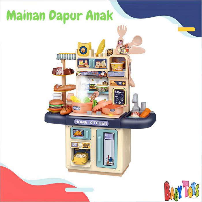 BabyToys Mainan Masak Masakan Besar Lengkap Anak Perempuan Dream Kitchen Kado Anak 2 3 4 5 6 tahun